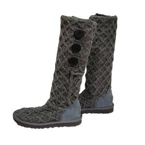 Ugg Lattice Cardy II Boots Booties 5 Sweater Knit